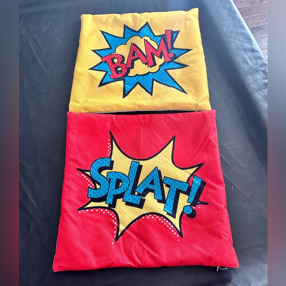 Comic Throw Pillow Covers